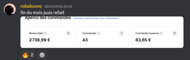 Screenshot compte Vinted Robabzsnq — 2736€ en un mois